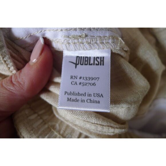 Publish Brand Linen Blend Legacy Jogger - Natural 30 - Picture 8 of 12